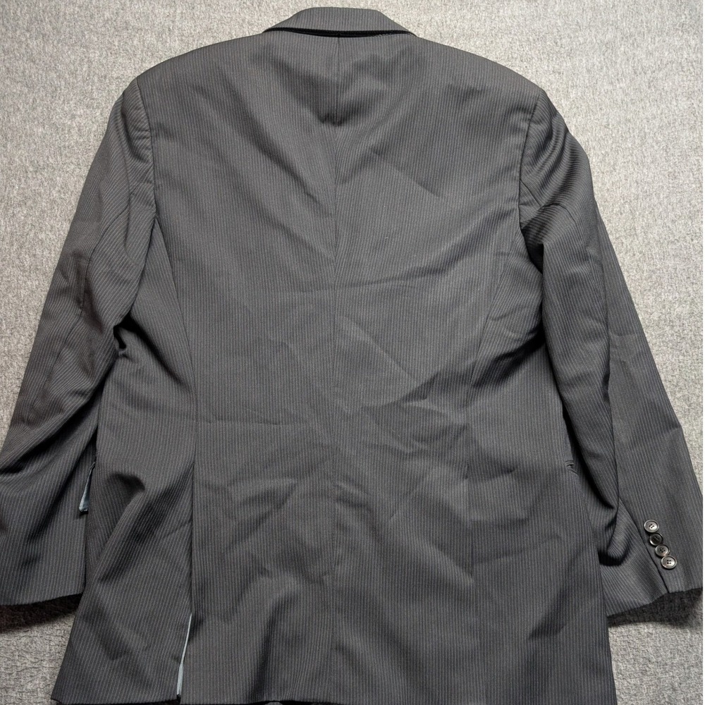 Hugo Boss Blazer Mens Charcoal Pinstripe Two Button Pasolini Movie Jacket 46R - Picture 8 of 16